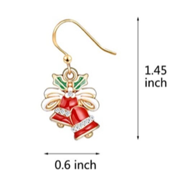 🆕Christmas 🌲🎅🏼 Bell Earrings NIP - Picture 3 of 3